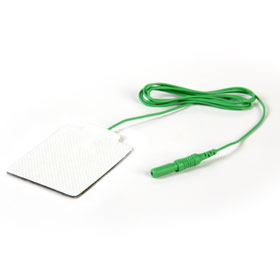 Électrodes de terre autocollantes 40 x 50mm — Câble 1m
